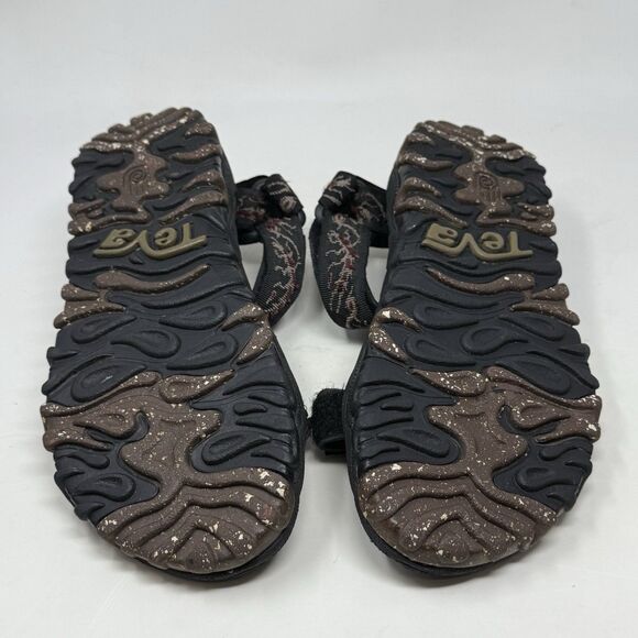 Teva Valkyrie Sandals Mens 10 M Black Scorpion Hiking Outdoor Water Hook & Loop - Picture 13 of 13